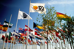 世界各国の旗のイメージ