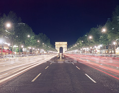 フランス パリ シャンゼリーゼの夜 FRANCE PARIS